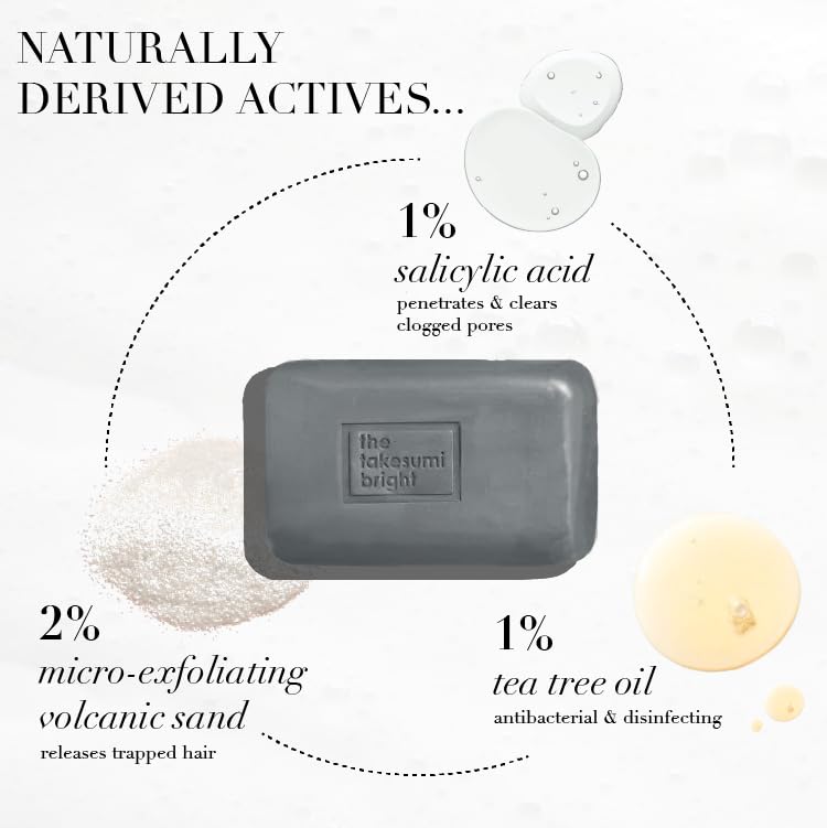 Kaia Naturals Takesumi Bright Ingrown Bar Soap with Salicylic Acid & Tea Tree
