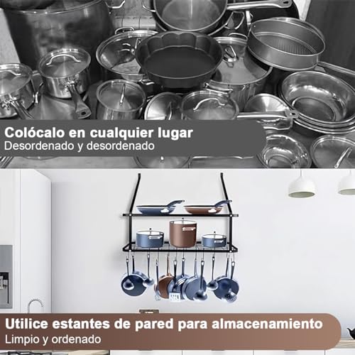 Mejores review On-line Repisa para colgar sartenes listamos los 10 mejores. 6 Imagen adicional