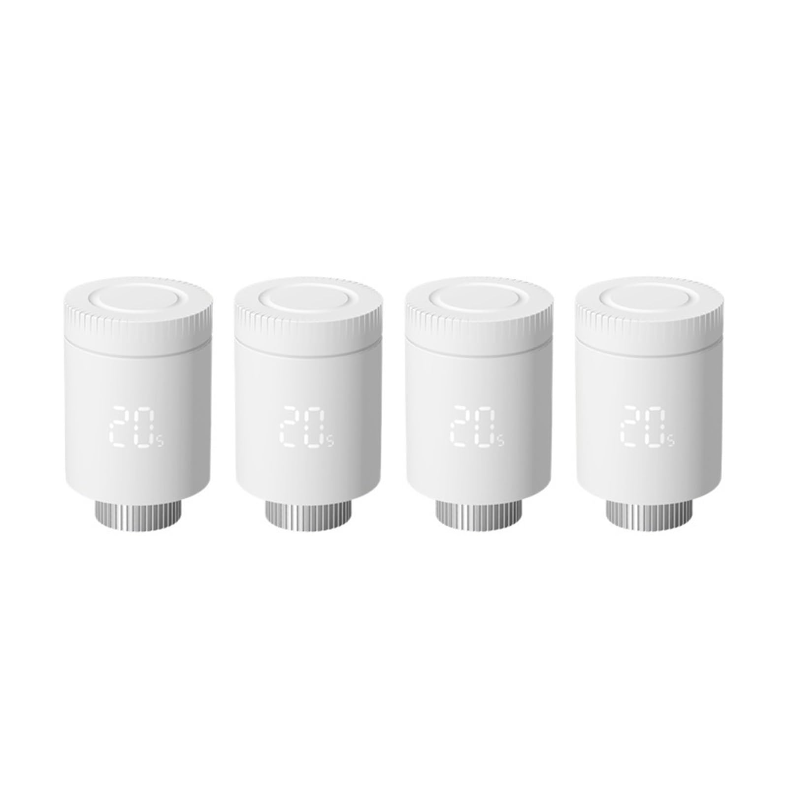 Zawór Termostatyczny Do Grzejnika Inteligentny Grzejnikowy Kontroler Temperatury Wi-Fi OszczęDza Energię I Koszty Ogrzewania(TRV331 4PCS)
