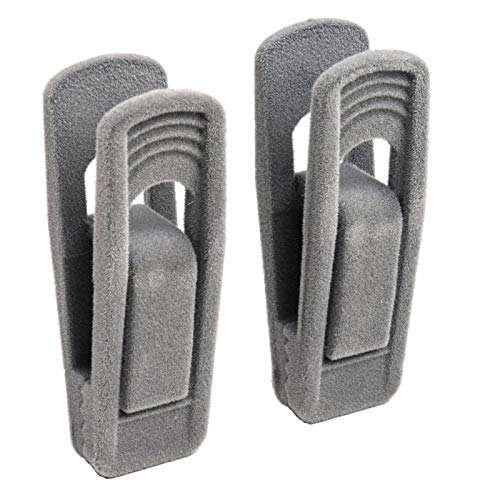 Perchas Infantiles Terciopelo Gris Marca Faderr