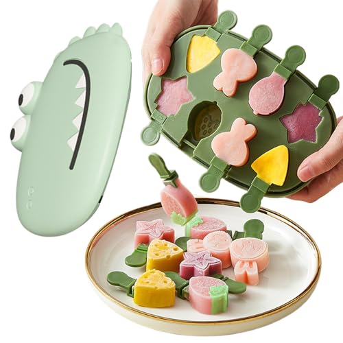 Bandeja de bocadillos: fabricante de yogurt de cavidad de 7.48 pulgadas para de fruta, palitos de queso con fácil liberación, herramienta de postres para favor de la fiesta, material de silicona,