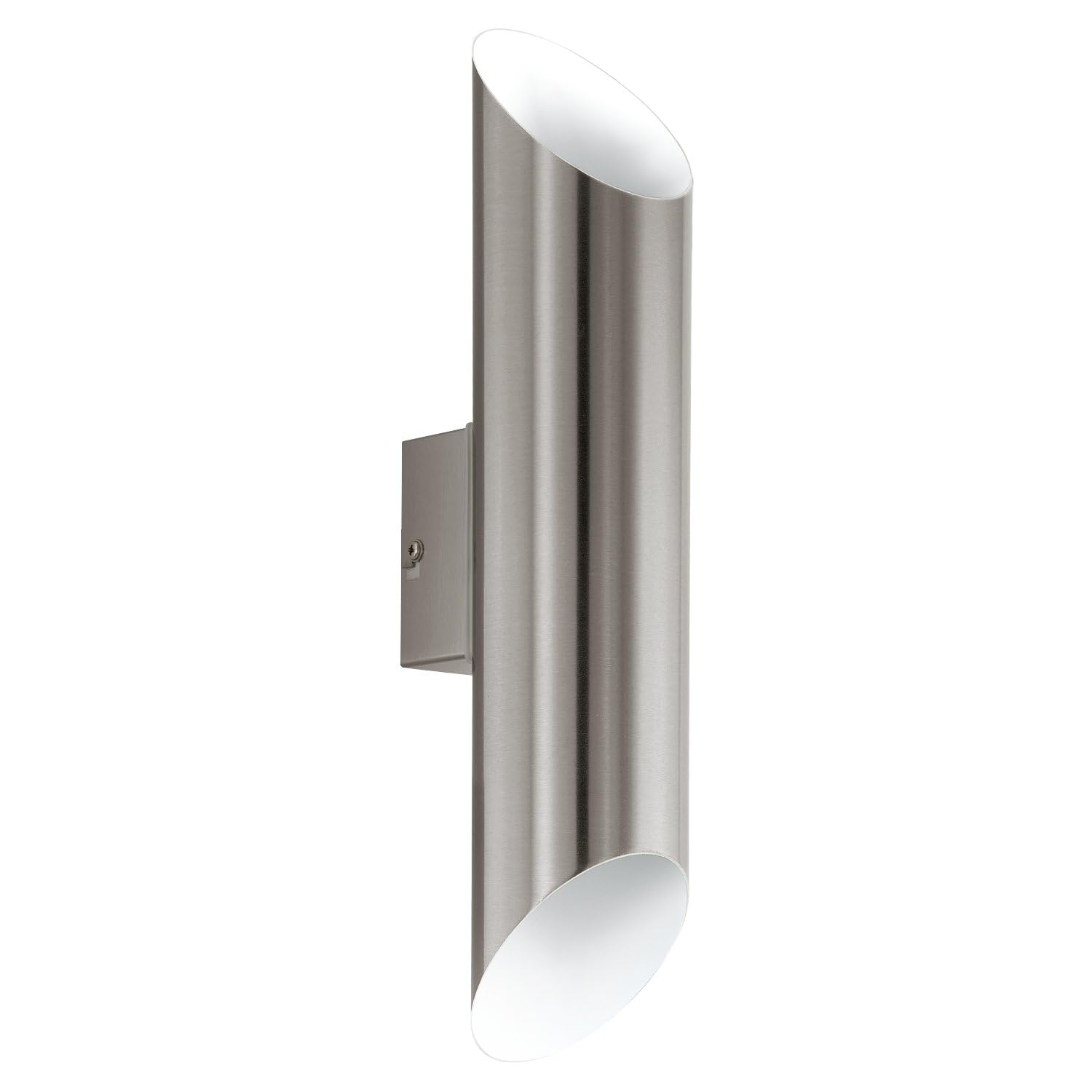 Eglo Agolada Stainless Steel Metal IP44 Integrated LED Outdoor Wall Light in Metallic Silver