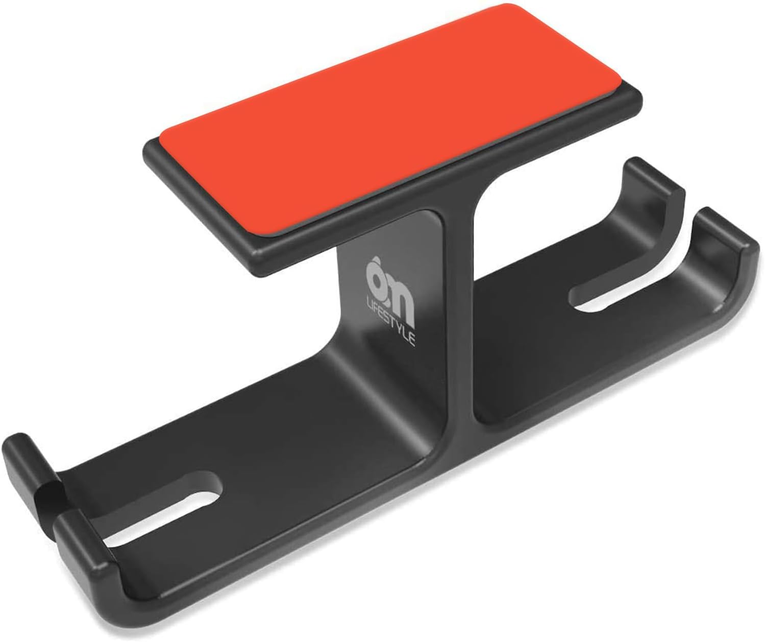 6amLifestyle Gaming Headphone Hanger, Aluminum Dual Headset Holder Hook Mount with Cable Organizer, Under Desk Design