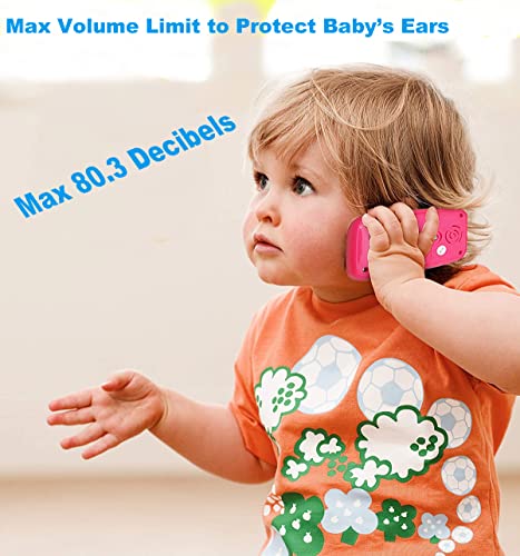 Baby Spielzeug ab 1 Jahr Kinderspielzeug ab 1 Jahr, Lernspaß Smart Phone mit Liedern Geräuschen Wörter Sätze und Blinkenden Lichtern, Lernhandy 12 Monate Kinder Geschenk 1 Jahr Mädchen Rosa