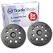 Produktbild 2x Trade-Shop 8-Loch + 4-Loch Klett Schleifteller/Stützteller/Haftteller kompatibel mit Bosch PEX 270 A, PEX 270 AE ersetzt 2608601159, 2608601169