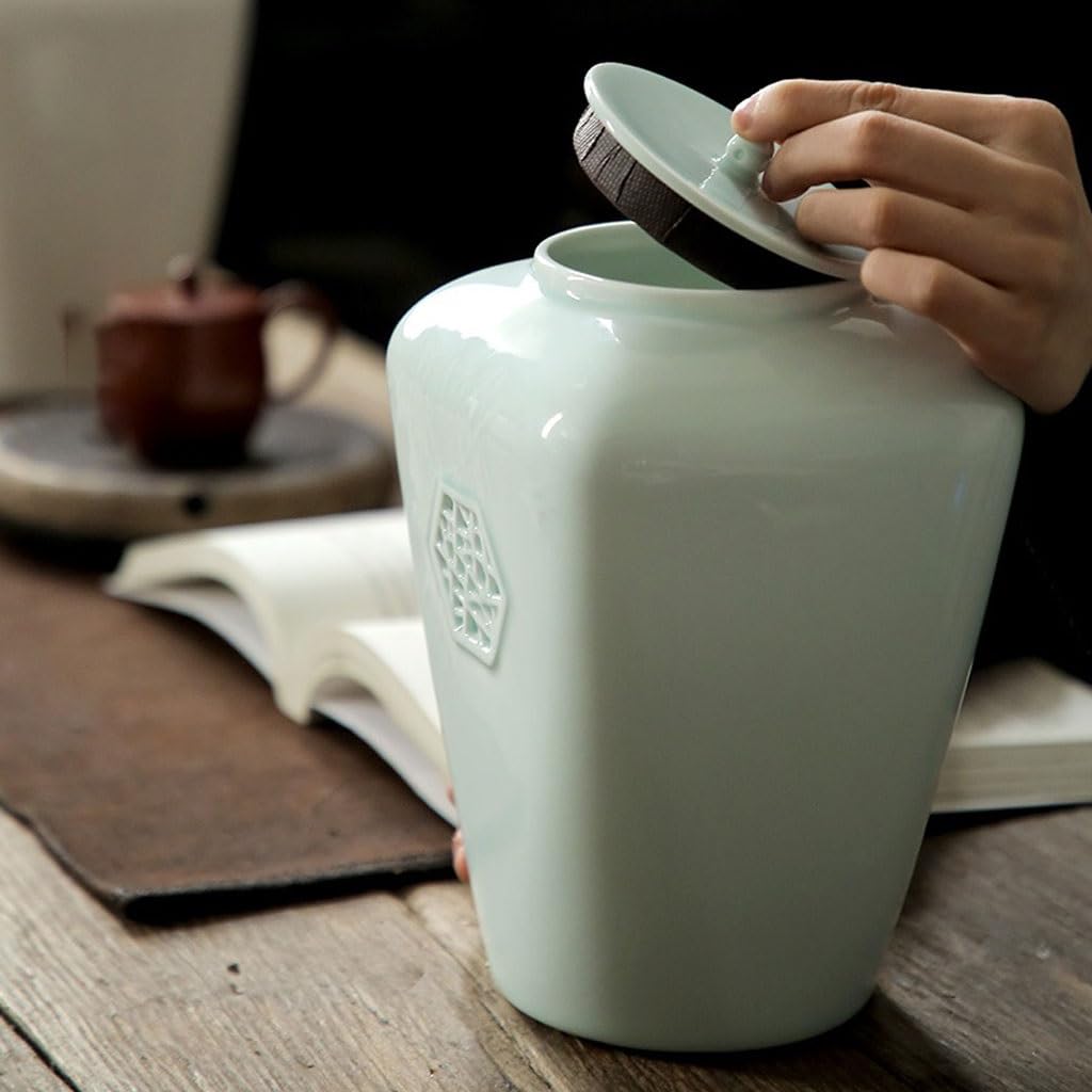 ULTRAWAVE Herbata Puszki Ceramiczne puszki na herbatę, duże uszczelnione puszki na herbatę, puszki na herbatę domową, puszki do przechowywania żywności do gotowania słoik do przechowywania herbaty