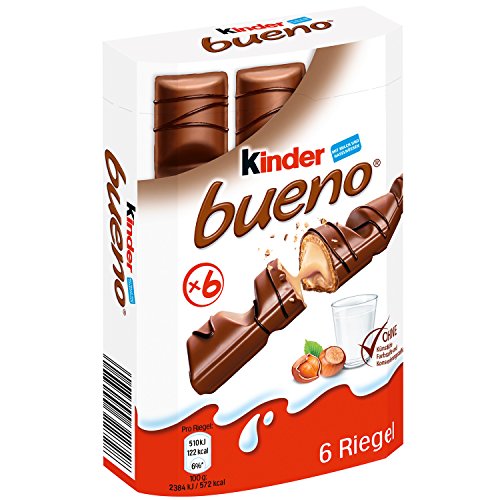Highspirit Kinder Bueno Milk Chocolate, 43g (Pack of 6)