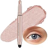Cream Eyeshadow Stick Smooth Shimmer Single Eyeshadow Pencil, High Pigmented Crease-proof Eye Shadow