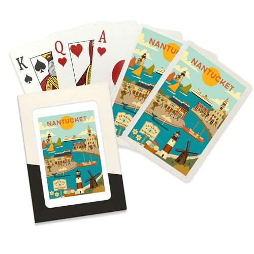 Baraja Póker Lantern Press Nantucket Island 52 cartas