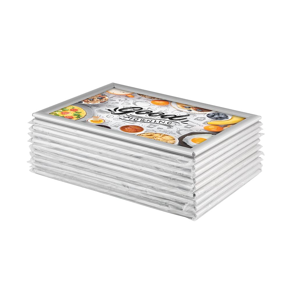 Vorteilspack 10 x Bilderrahmen Klapprahmen Plakatrahmen aus Aluminium/Kunststoff im Set - DIN A3 - Geschenkidee für Familien - Fanposter