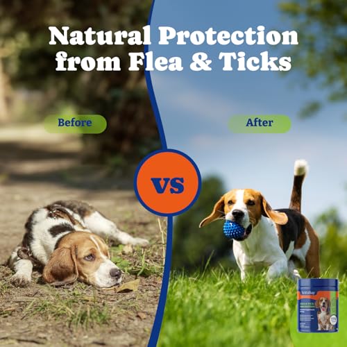 Image of Flea & Tick Prevention for Dogs Chewables,Dog Immune Support Supplement