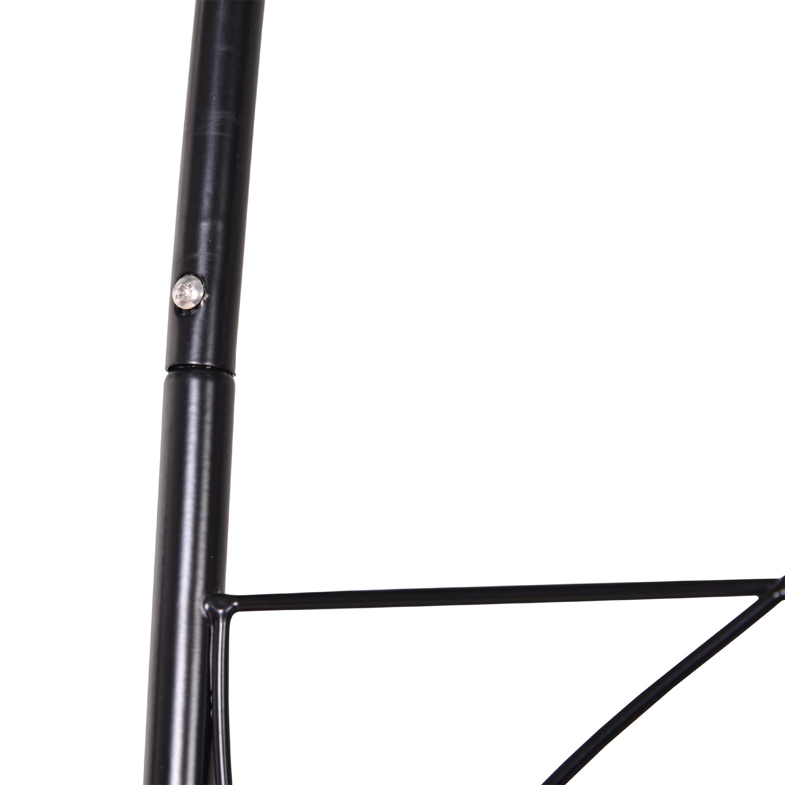 Outsunny Rosenbogen aus Metall Rankhilfe für Kletterpflanzen Gartenbogen mit Spitze Metallstruktur Torbogen Rankbogen für Rosen Bögen Rankgitter Rosenhilfe für Garten 114 x 30 x 230 cm Schwarz
