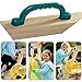 Ymeibe Playground Safety Handles Set, Set of 4 Swing Set Kids Safety Hand Grips for Playset, Grab Handle Bars for Kids Outdoor Games, Jungle Gym, Climbing Frame, Play House Handles (Dark Green)