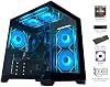 Computadora de escritorio para juegos YAWYORE AMD R5 5600GT 16GB 1TB NVMe Torres WiFi | 16GB DDR4 3200MHz, 1TB M.2 NVMe PCIe, fuente de 550W 80PLUS, WiFi BT, consola para diseño y oficina 6