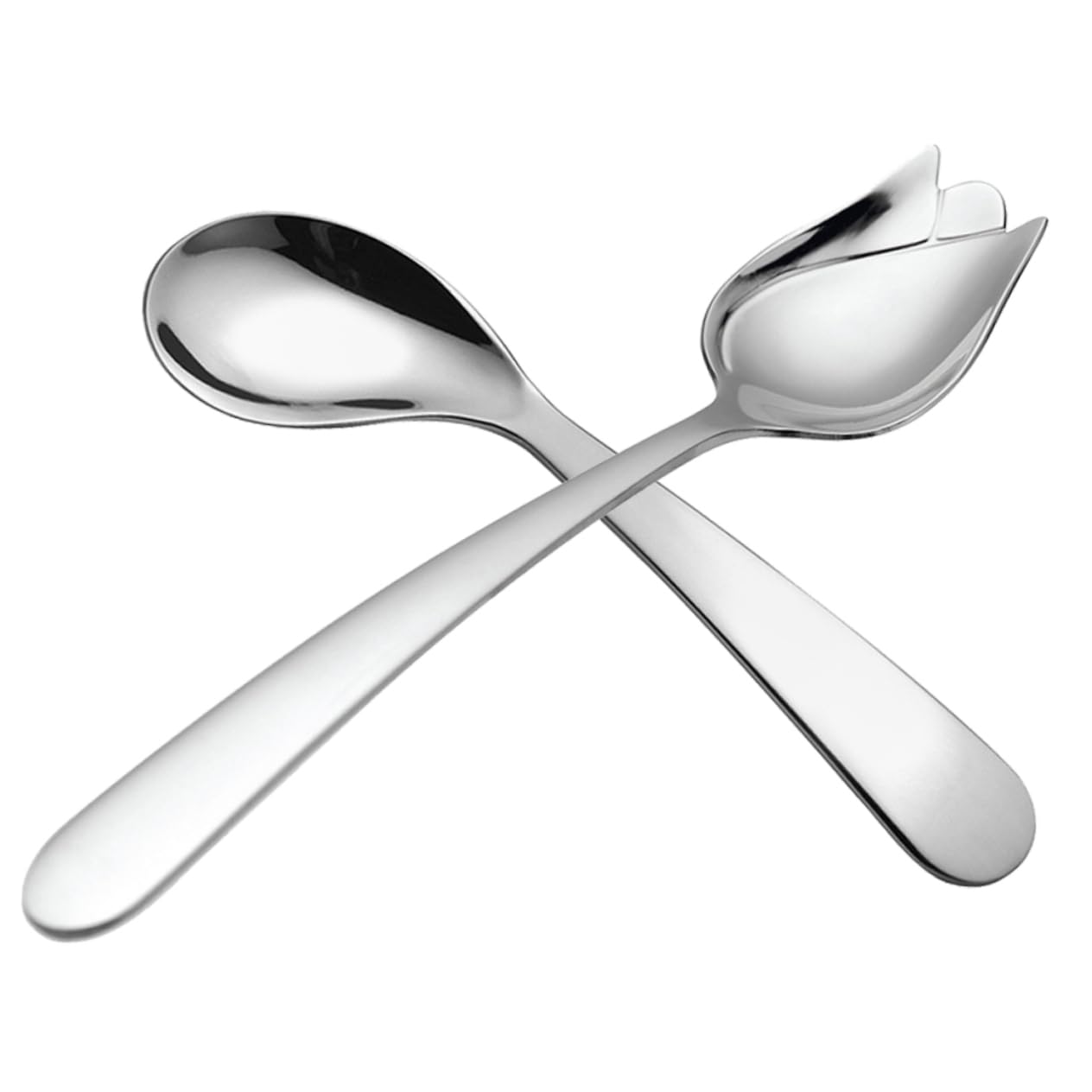 5 Series Codo Cuchara Tenedor Cucharón Cubiertos Para Discapacitados Para Adultos Anciano Forma Discapacidad Largo Pequeño Fácil Acero Inoxidable Plata 2 Piezas X 5