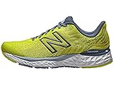New Balance Mens Fresh Foam Running Shoes, 880V11, Sulphur Yellow/DEEP Ocean Grey, 11