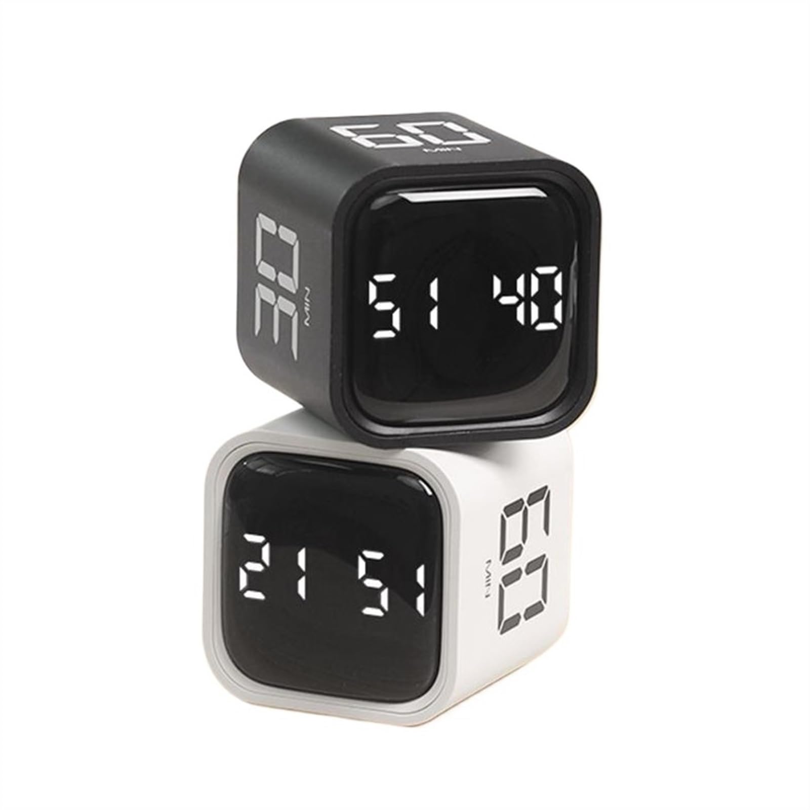 ZXTIIEUF Sensor Flipping Timer Digital Timer Manual Countdown Alarm Clock Mechanical Cooking Timer Cooking Shower Study Stopwatch(Blanc)