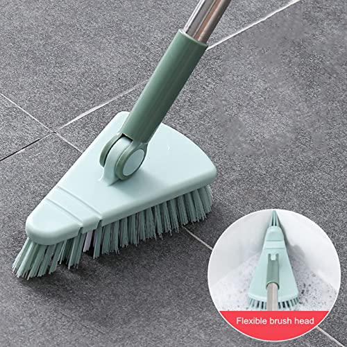 Brosse de nettoyage pour carrelage et baignoire à long manche réglable