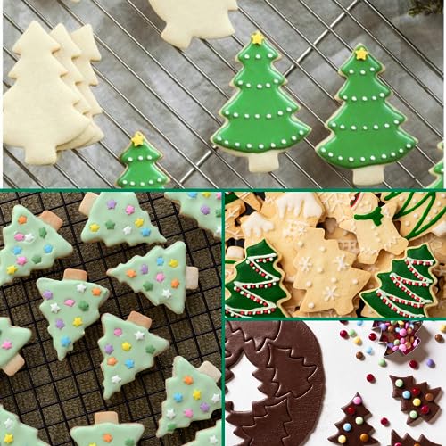 Christmas Tree Shaped Cookie Cutter,Christmas Tree Biscuit Cutter for Baking - Image 2