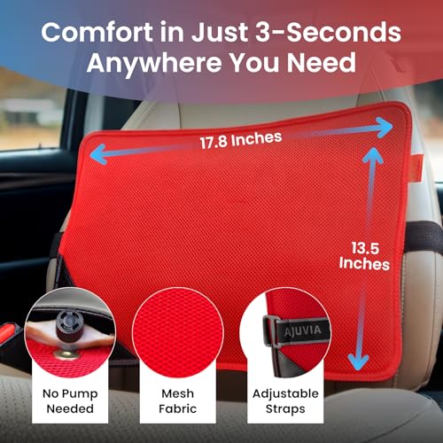 AJUVIA Back Vitalizer Lumbar Support Pillow for Office Chair & Car - image 6