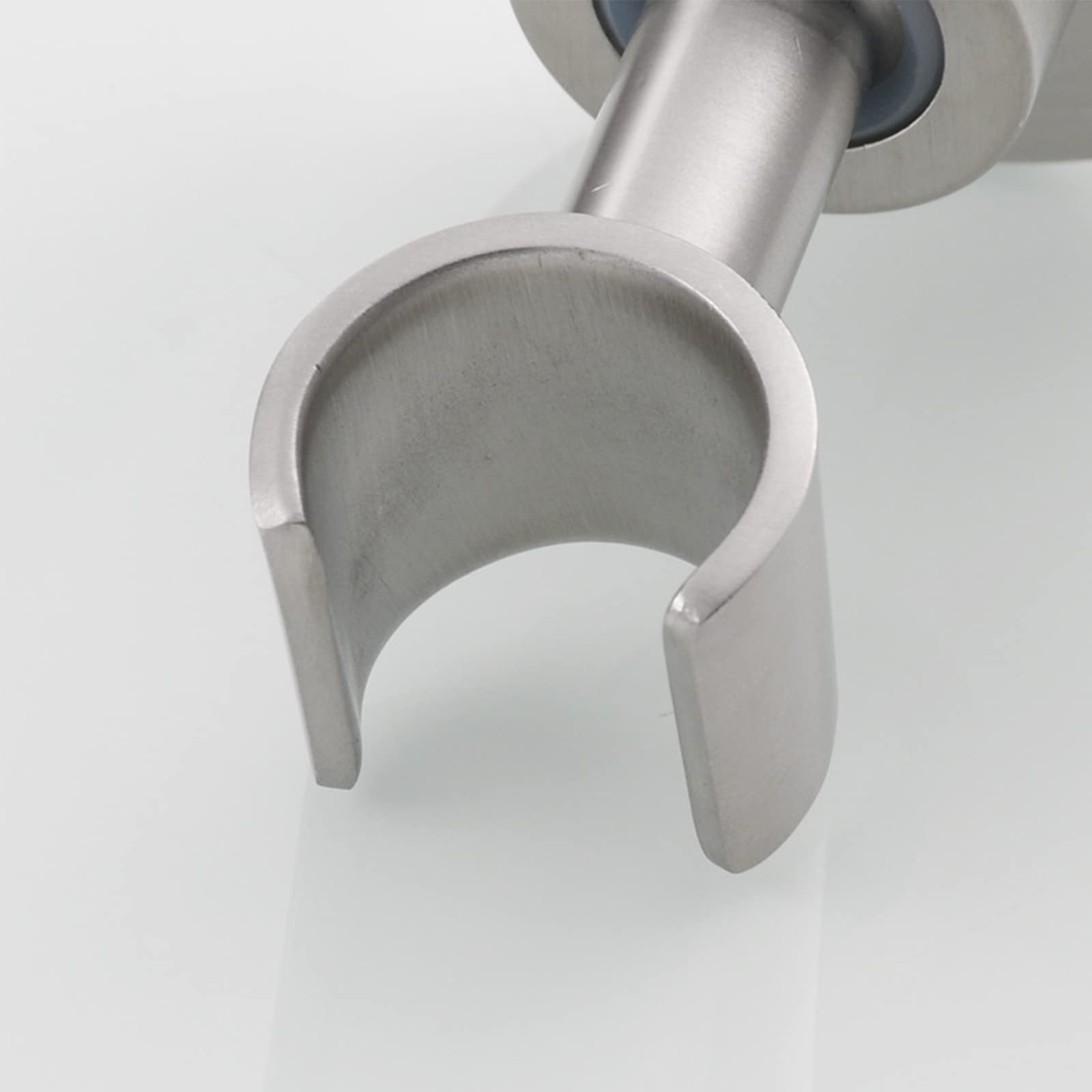 Duschkopfhalter, Handbrausehalterung aus Messing, selbstklebende Wandhalterung, 360 drehbar, 1/2 Zoll, gebürstet