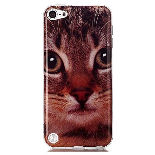 Alkax iPod Touch 7 Case,iPod Touch 6 Case,iPod Touch 5 Case,Cute Fashion Pattern Slim Soft Flexible TPU Lightweight Thin Shockproof Cover Protective for iPod Touch 5th 6th 7th Generation &Stylus-Cat