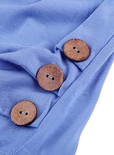 Image of Ecokauer Girls Casual Tunic Tops Knot Front Long Sleeve Loose Soft Blouse T-Shirt Size 4-13