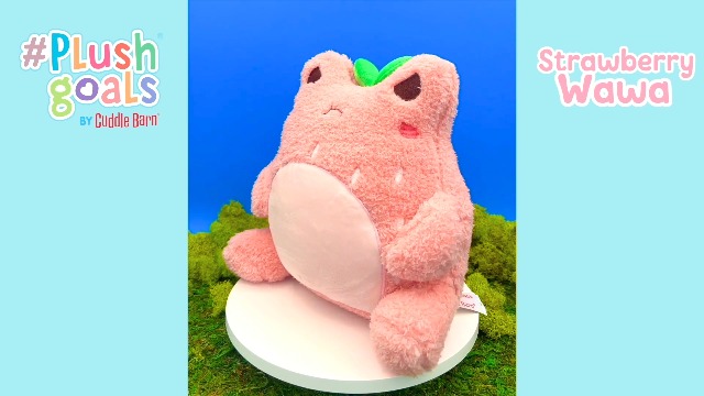 Amazon.com: Cuddle Barn Strawberry Wawa Frog Plush - Pink Kawaii