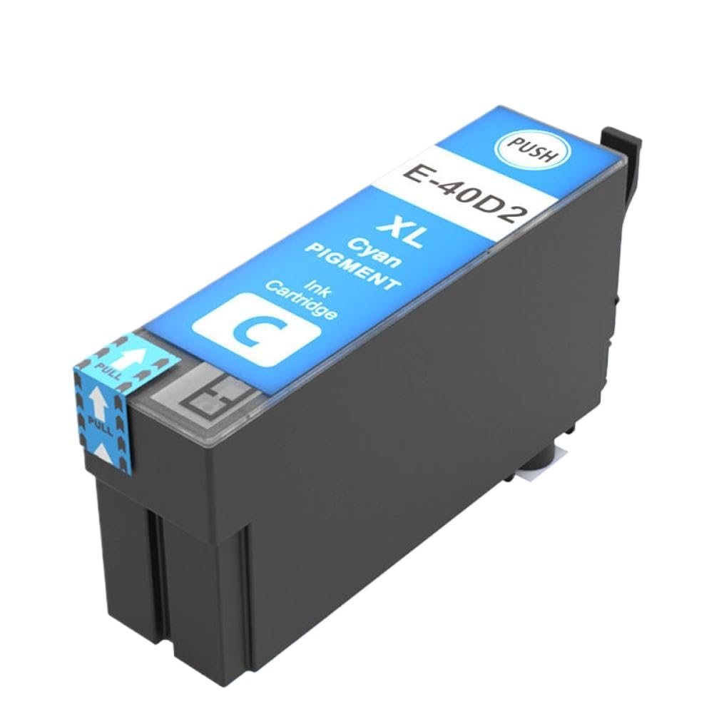 Cartucho de Tinta Compatible con SureColor SC-T3100 SC-T5100 T40D1 T40D2 T40D3 T40D4 T40D(1PC Cyan)
