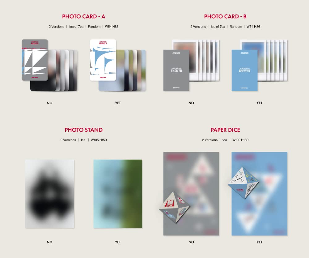 Genie Music Enhypen - Dimension: Answer [Type 2 Ver.] Album+Pre Order Limited Benefits+CultureKorean Gift(Decorative Stickers,Photocards