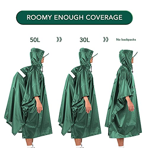 Capa de chuva impermeável Eastdall, estilo Poncho, leve, para ciclismo / caminhada / motocicleta / p