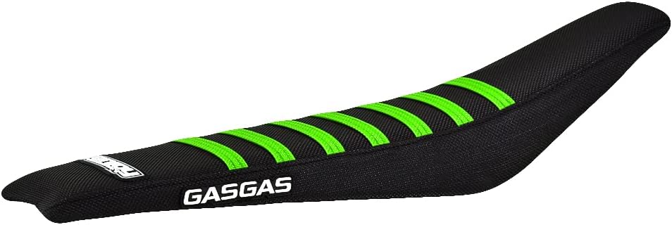 Enjoy Mfg Seat Cover - Compatible with Gasgas 2021-2022 MC85 MC 85 - #161 (All Black/RED Ribs - Logo)