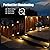 SOLPEX Solar Deck Lights Outdoor 16 Pack, Solar Step Lights Waterproof Led Solar lights for Outdoor Stairs, Step , Fence, Yard, Patio, and Pathway(Warm White)