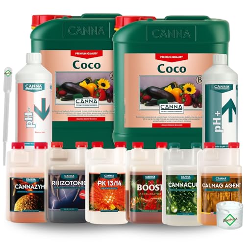 Weedness Canna Dünger Coco Set XL - Blütephase Hydrokultur Hydrokulturdünger Bewässerung Flüssigdünger Organisch Grow Bio Naturdünger