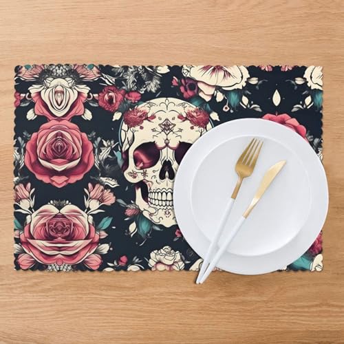 Sets de table de Noël faciles à nettoyer contre les taches de repas - 8