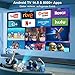 ZDSSY Beamer,Mini Beamer Klein 4K Unterstützung,Android 14 Projektor mit WiFi 6 & Bluetooth 5.4,Auto Keystone,Portable Projektor Heimkino integrierte Apps,für Android/iPhone/PC/Switch/PS...