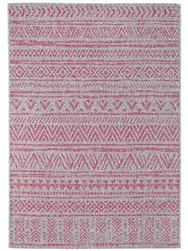 Benuta In- & Outdoor-Teppich Cleo Pink 140x200 cm - Outdoor-Teppich für...