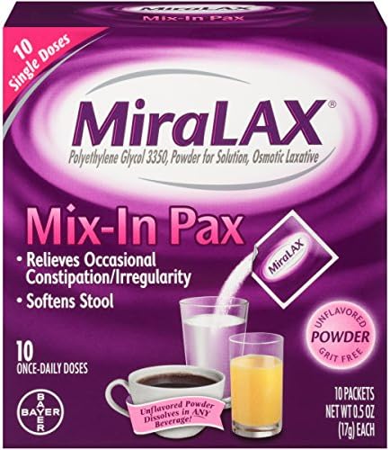 MiraLAX Single Dose Sachets, 10 Count