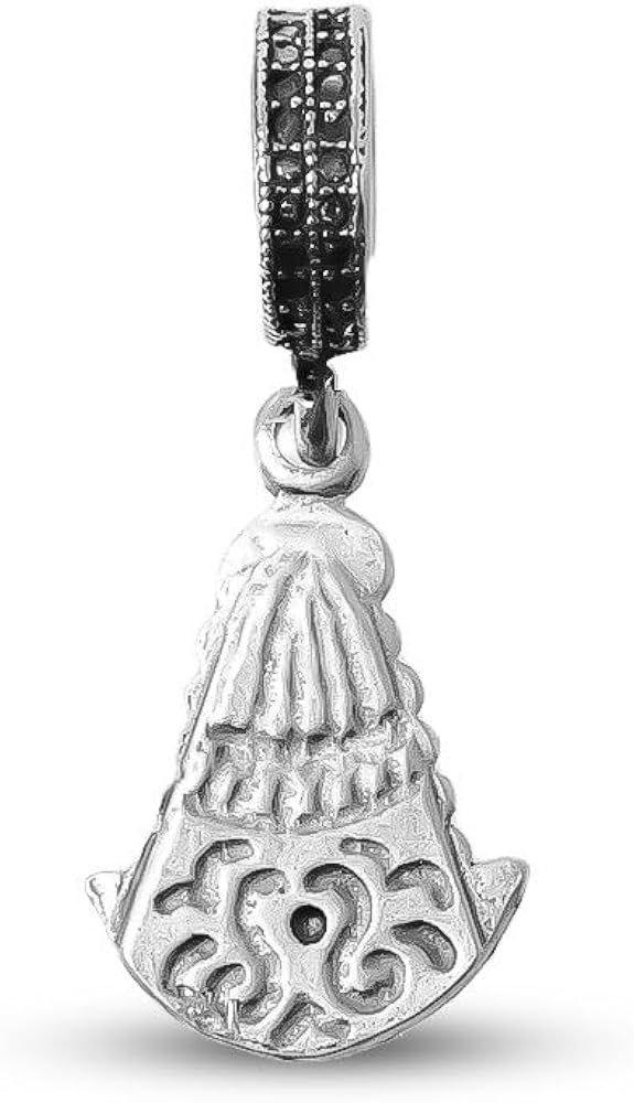 Pendentif/Charme En Argent Massif 925 Avec Perle Blanche D'eau Douce - Occasion En Excellent état (TBE)