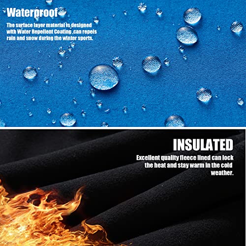 Wulful Kids Waterproof Snow Ski Pants Boys Girls Outdoor Winter Fleece Hiking Insulated Snowboard Pants #TOP1