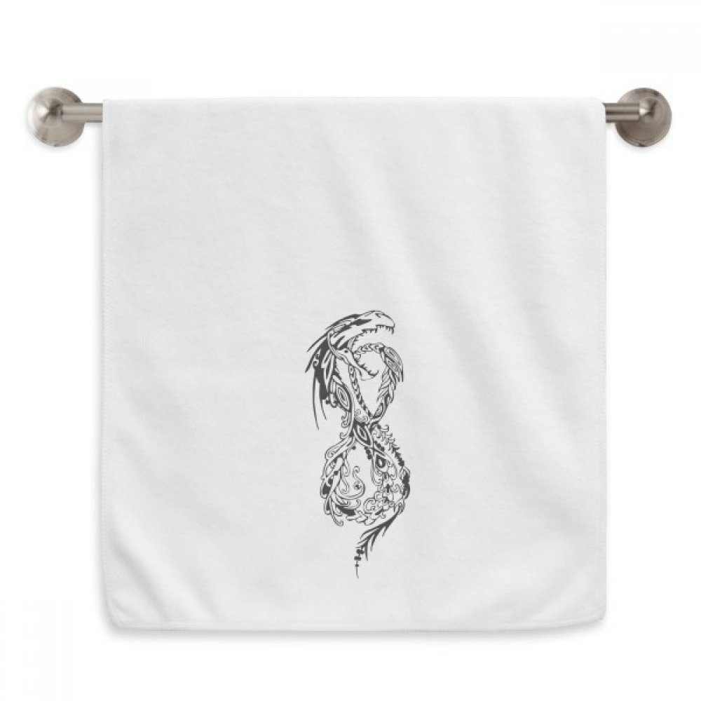 Débarbouillette dragon chinois serviette douce pour peaux sensibles