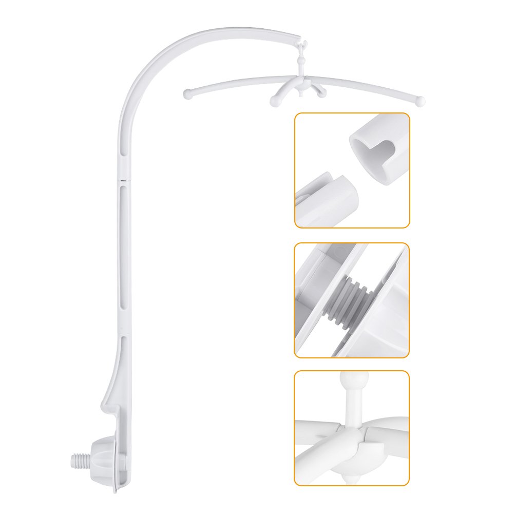 Baby Crib Mobile Bed Bell Holder Arm, Crib Hanging Holder for Crib & Nursery Decor