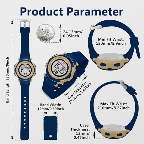 Image of Kids Digital Watch for Girls Boys,Children's Waterproof Colorful Light UP Outdoor Sport Watch with Stopwatch Alarm-Kids Gifts for Girls Boys
