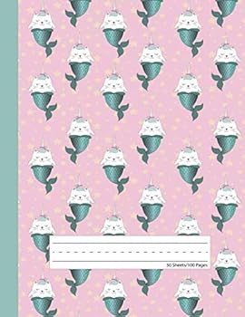 Paperback Caticorn Mermaid - Primary Story Journal: Dotted Midline and Picture Space | Grades K-2 Composition School Exercise Book | 100 Story Pages Book