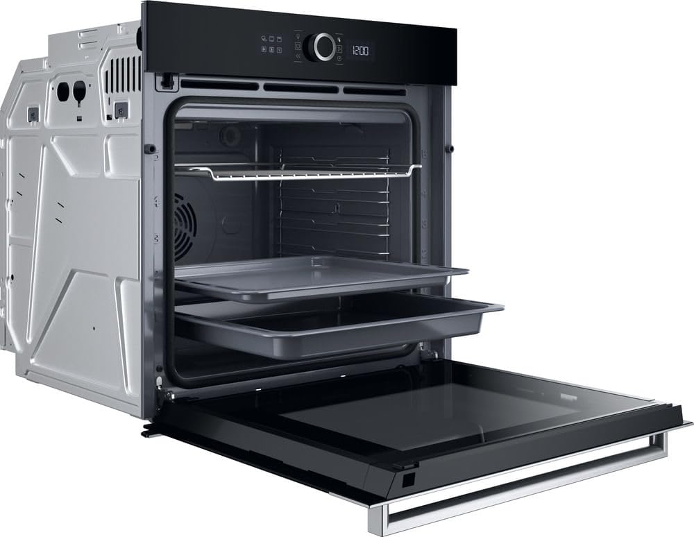 Hotpoint - HAOI5S8PM0XA Four Encastrable Pyrolyse 73L - Hydrolyse, Chaleur Pulsée - Programmes Automatiques, Écran Électronique - H 59,7 x L 59,5 x P 56,4 cm - Classe Énergétique A+ - Inox