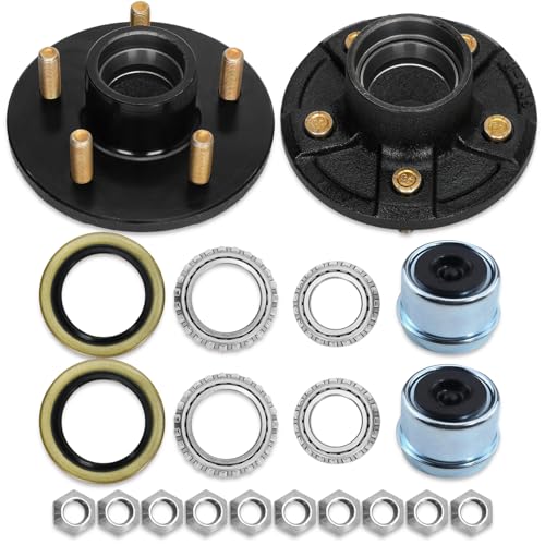 Saree 2Sets 5 Lug 3500Lb Trailer Hub Kit, 5x4.5 for 1-1/16"-1-3/8" Tapered Spindle, Boat Use by Saree - Used condition - US$47.61