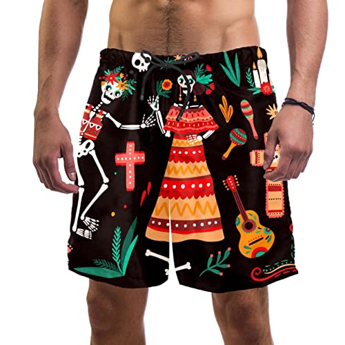 Short de plage séchage rapide JDEZ pour hommes au motif original
