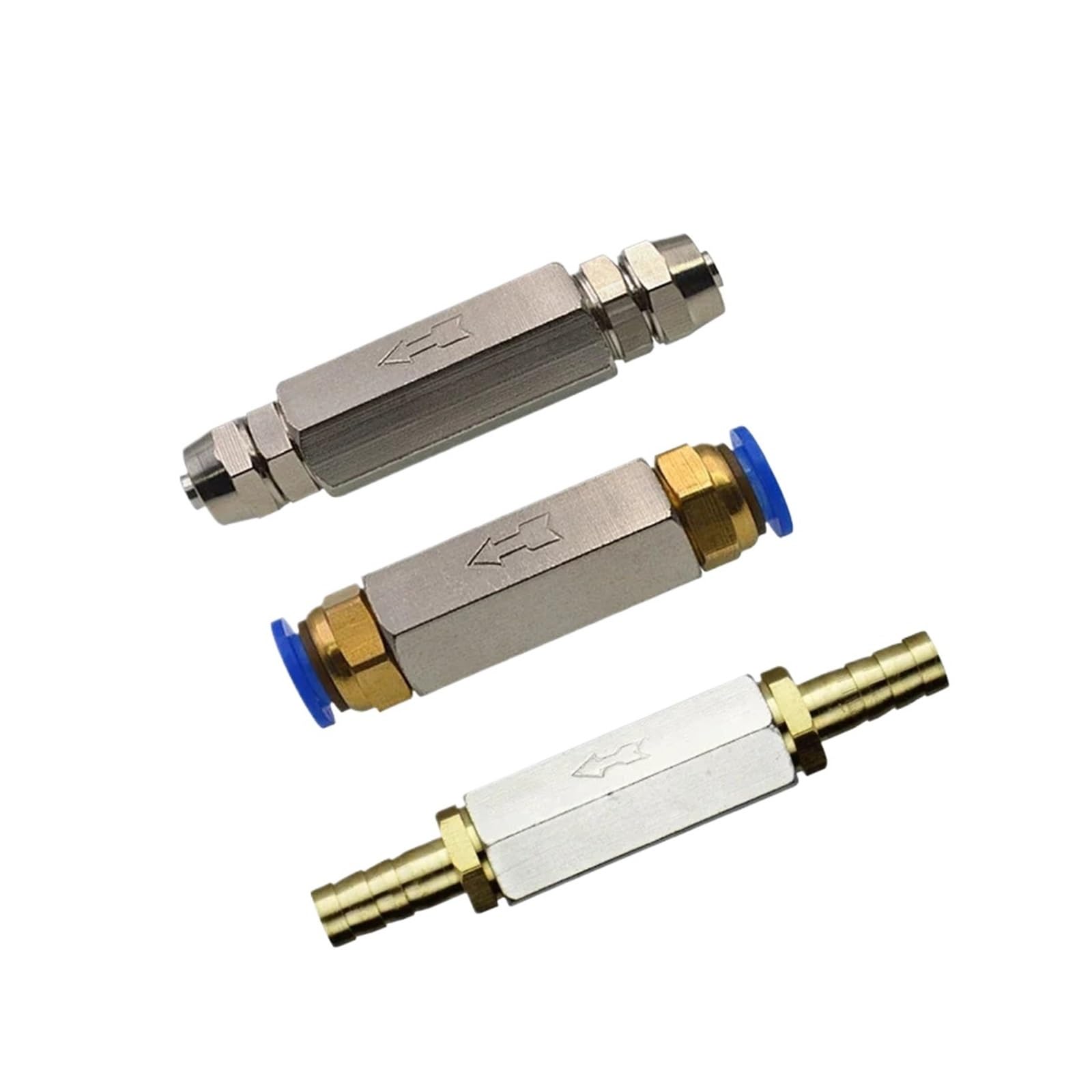 Devow 1I4 Bsp -12Mm Barb Brass Pneumatic Check Valve Full Port One Way Non-Return Valve For Air Compressor(1I4 Bsp -12Mm Barb)