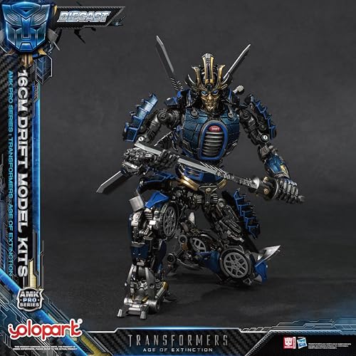 Image of YOLOPARK Transformers Toys Age of Extinction Drift Action Figure,AMK PRO Series 6.3 Inch Highly Articulated Transformers Model Kit for Ages 15 and Up,No Converting
