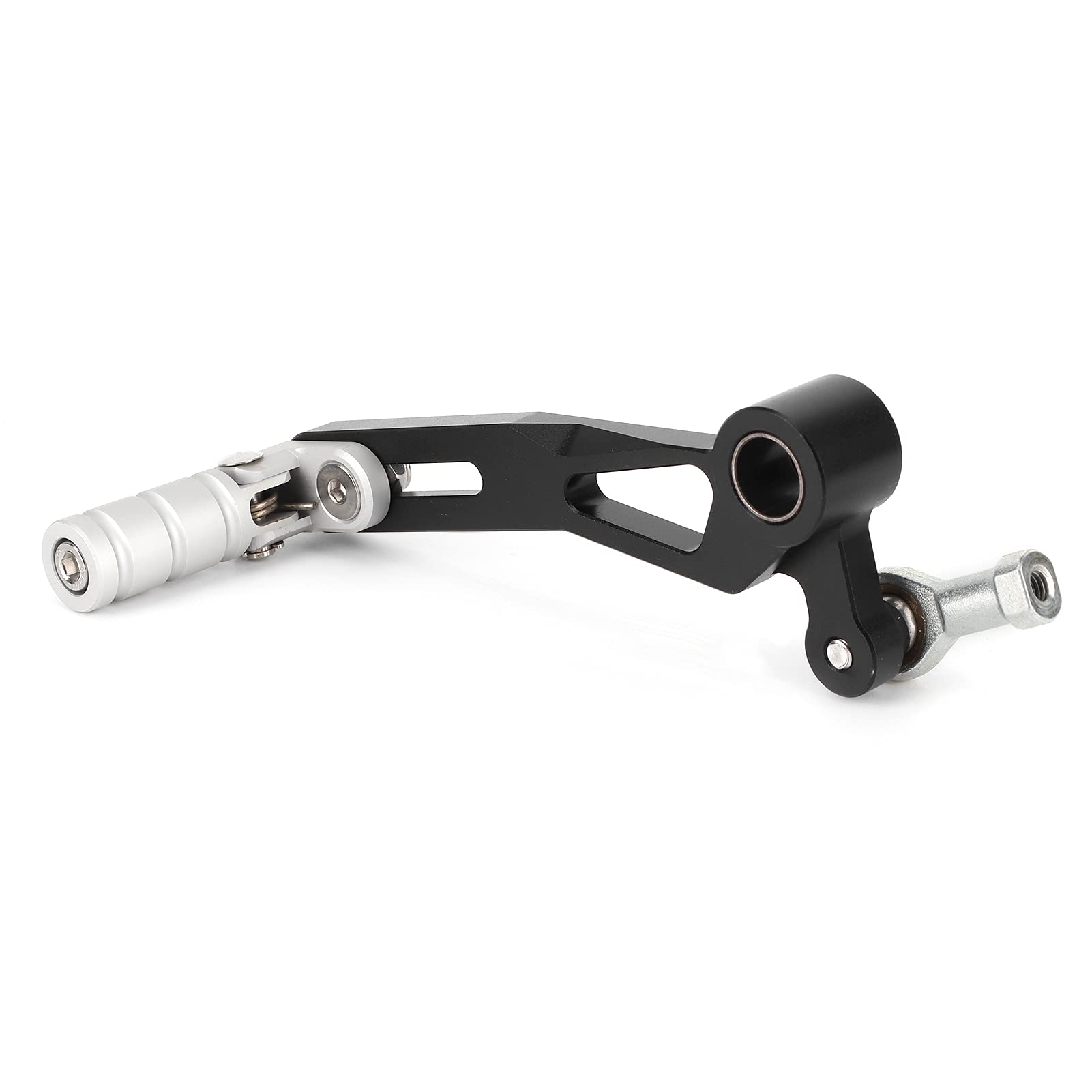 Leva del Bici Pedale del Pedale del Testa Pieghevole Regolabile in Continuo Design con Blocco a Molla Anodizzato Duro Installazione Semplice Compatibile con i Modelli YZF-R25 R3 MT-25 MT-03